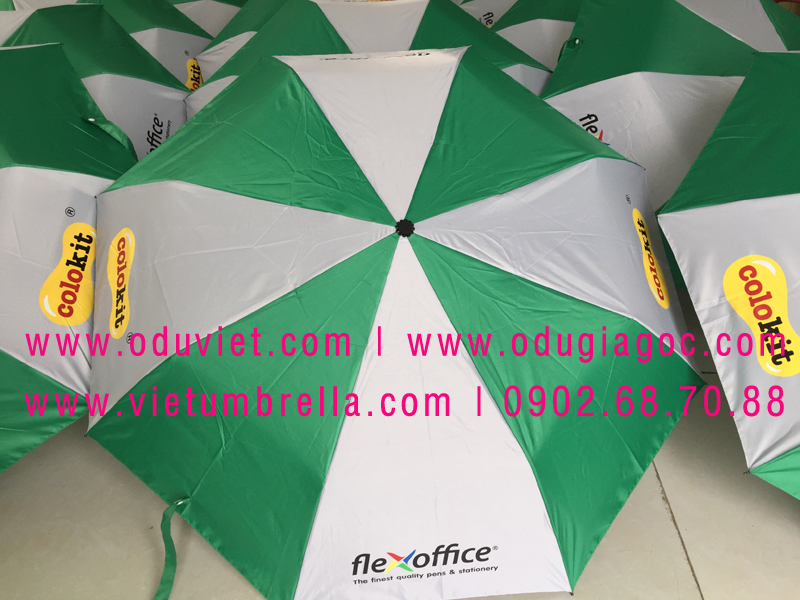 xưởng sản xuất ô dù cầm tay in logo quảng cáo